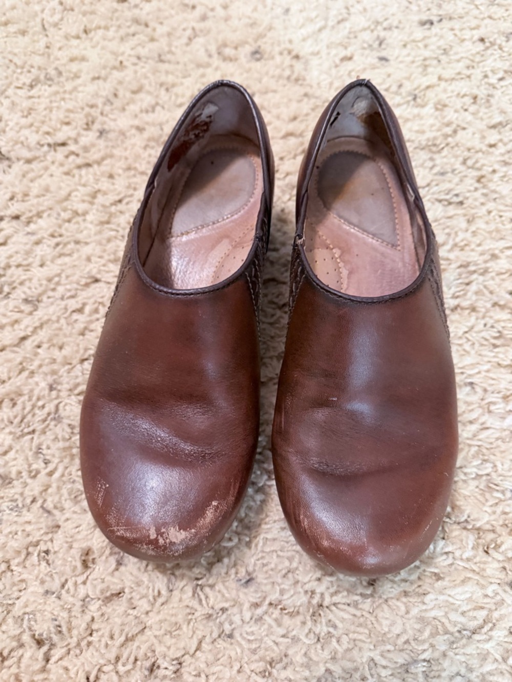Dansko Brown Leather Clogs